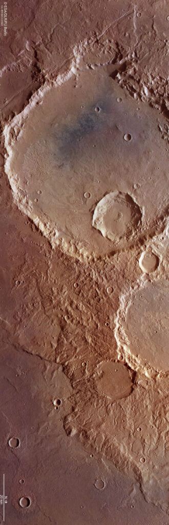 Mars Express Sees Craters and Fractures in Terra Sirenum