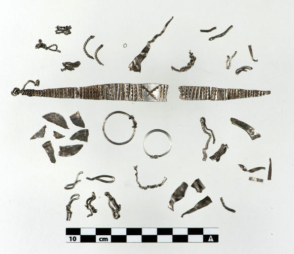 Metal Detector Enthusiast Finds Viking-Age Hoard of Silver Objects