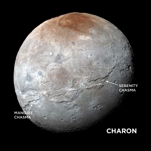 Charon’s Freezing Ocean Produced Huge Canyons on Its Surface, Modeling Study Suggests