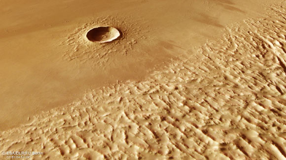 ESA’s Mars Express Focuses on Surroundings of Olympus Mons Volcano