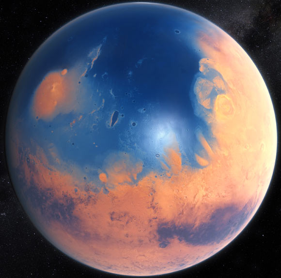 Early Martian Ocean Was Over 300 Meters Deep, New Research Suggests