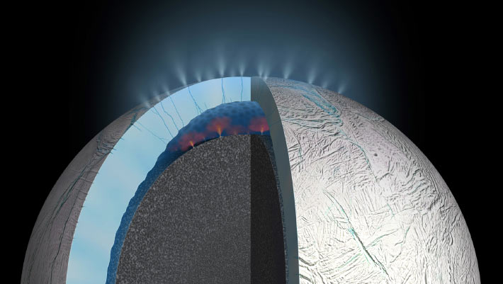 Ice Plumes of Saturn’s Icy Moon Enceladus May Hold Amino Acids, Study Suggests